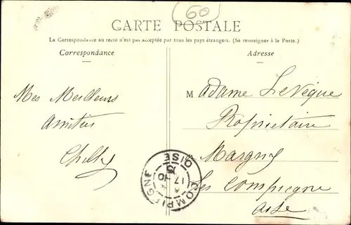 Ak Pont Sainte Maxence Oise, La Gare