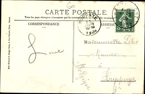 Ak Tracy le Mont Ollencourt Oise, Place de la Mare