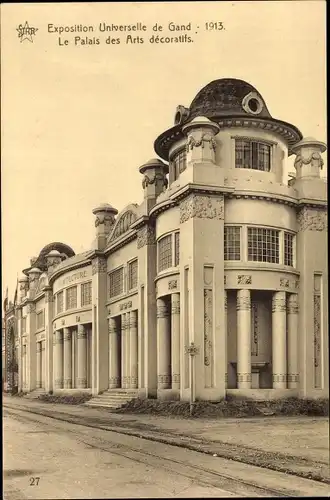 Ak Gand Gent Ostflandern, Exposition Internationale 1913, Le Palais des Arts decoratifs