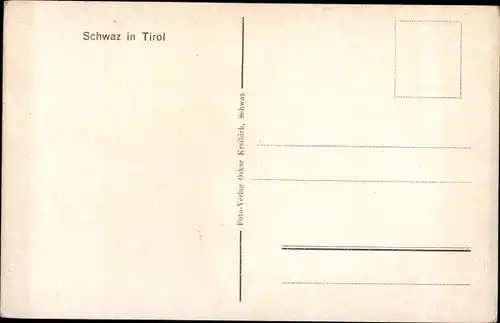 Ak Schwaz in Tirol, Gesamtansicht