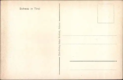 Ak Schwaz in Tirol, Gesamtansicht