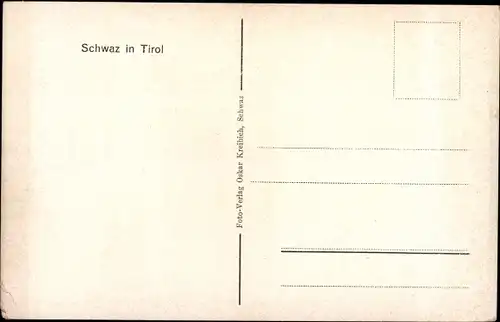 Ak Schwaz in Tirol, Gesamtansicht