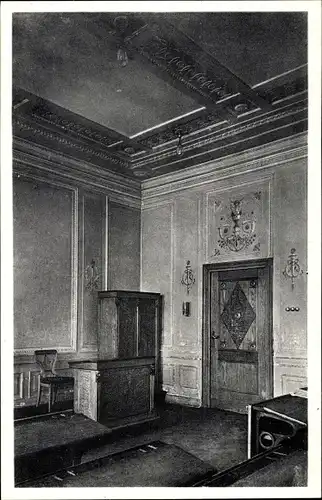 Ak Berndorf an den Triesting Niederösterreich, Volks- und Hauptschulen, Lehrzimmer im Empirestil