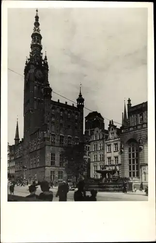 Ak Gdańsk Danzig, Rathaus