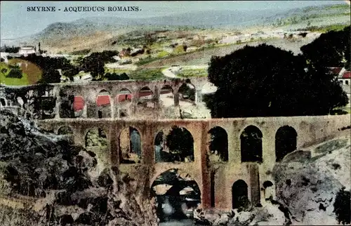 Ak Smyrna Izmir Türkei, Aqueducs Romains