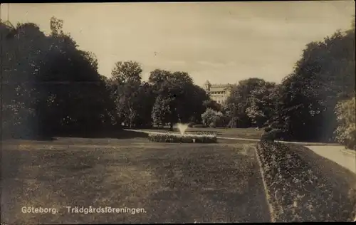 Ak Göteborg Schweden, Trädgardsföreningen