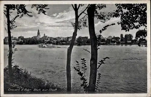 Ak Krosno Odrzańskie Crossen Oder Ostbrandenburg, Gesamtansicht