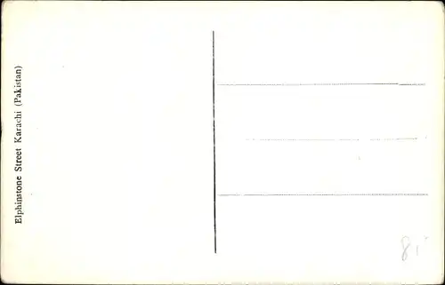 Ak Karatschi Karachi Pakistan, Elphinstone Street