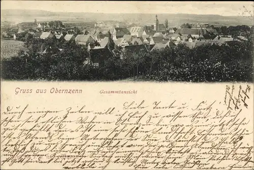 Ak Obernzenn in Mittelfranken, Gesamtansicht