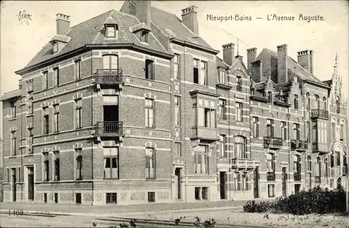 Ak Nieuport Nieuwpoort Westflandern, L'Avenue Auguste