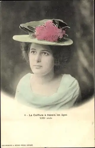 Ak La Coiffure a travers les ages, XIIIe siecle