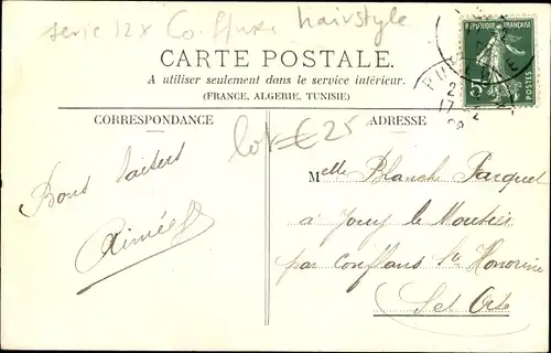 Ak La Coiffure a travers les ages, XIIIe siecle