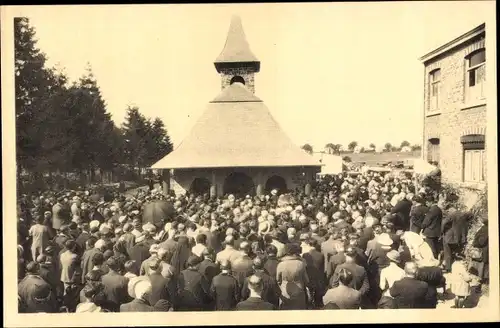 Ak Banneux Liège Lüttich Wallonien, Banneux Notre Dame, Gottesdienst 1933