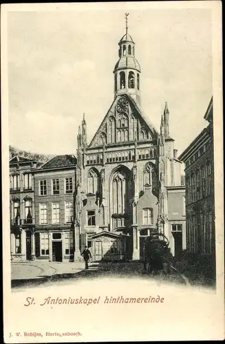Ak 's Hertogenbosch Nordbrabant Niederlande, St. Antoniuskapel hinthamereinde
