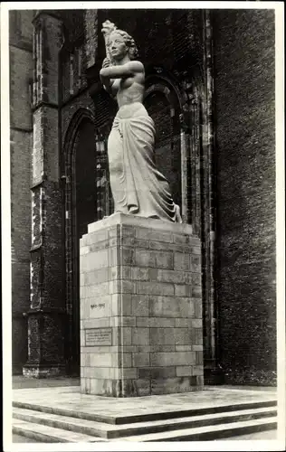 Ak Utrecht Niederlande, Monument Domplein