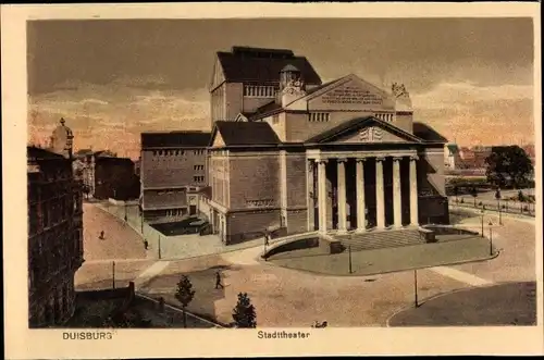 Ak Duisburg im Ruhrgebiet, Stadttheater