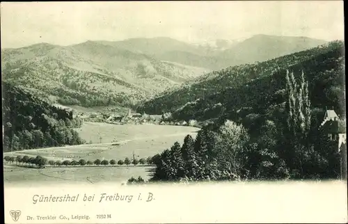 Ak Günterstal Freiburg im Breisgau, Panorama