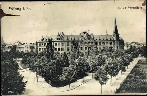Ak Freiburg im Breisgau, Neues Gymnasium