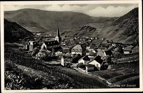 Ak Mayschoß im Landkreis Ahrweiler, Panorama mit Schrock