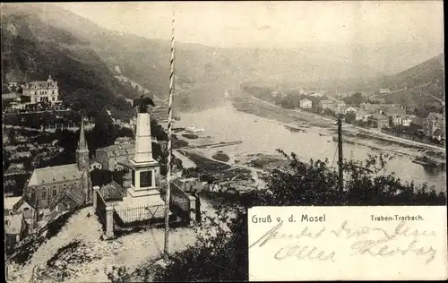 Ak Traben Trarbach an der Mosel, Denkmal, Kirche