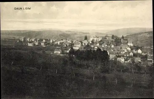 Ak Daun in der Eifel, Panorama