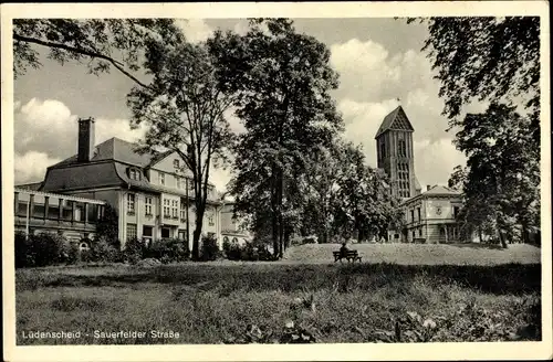 Ak Lüdenscheid im Märkischen Kreis, Sauerfelder Straße