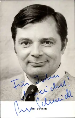 Ak Schauspieler Peer Schmidt, Portrait