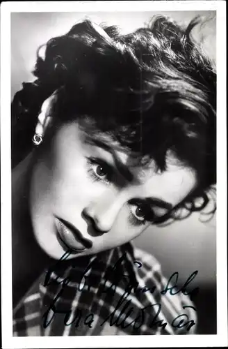 Foto Schauspielerin Vera Molnar, Portrait, Autogramm