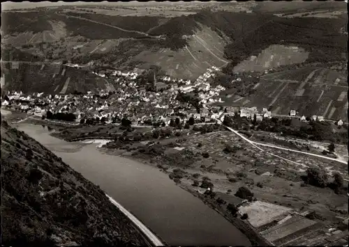 Ak Cochem an der Mosel, Panorama, Luftbild