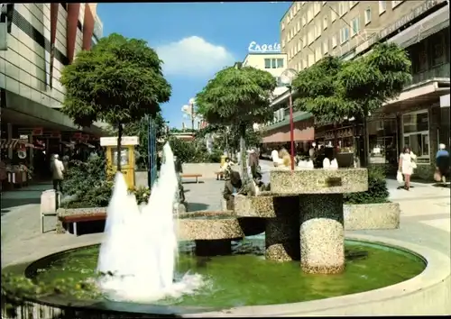 Ak Remscheid im Bergischen Land, Alleestraße, Brunnen, Geschäfte