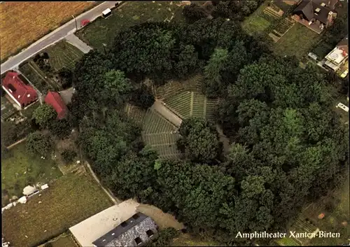 Ak Birten Xanten am Niederrhein, Amphitheater auf dem Fürstenberg, Luftbild