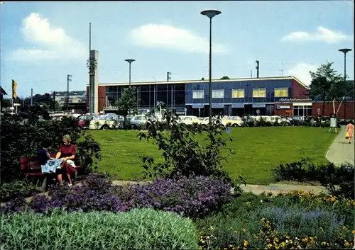 Ak Recklinghausen im Ruhrgebiet, Hauptbahnhof, Außenansicht