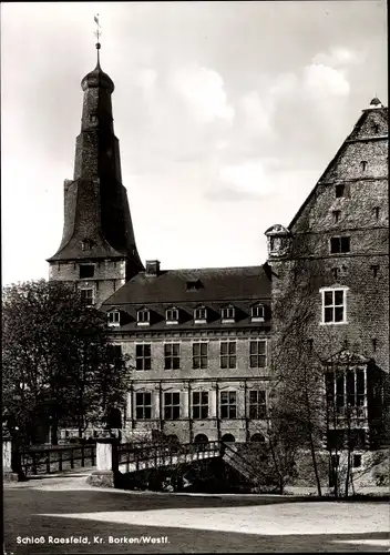 Ak Raesfeld im Münsterland Westfalen, Gaststätte Schloss Raesfeld, Brücke