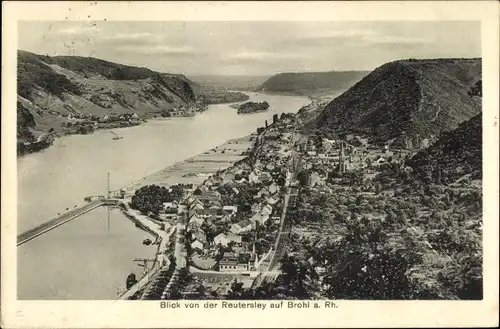 Ak Brohl am Rhein, Blick von der Reutersley, Panorama