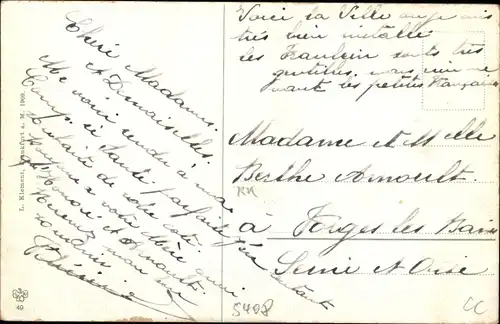 Ak Bad Nassau an der Lahn, Stadt und Kettenbrücke