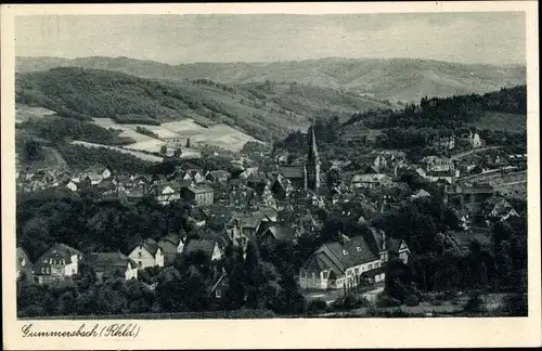 Ak Gummersbach im Oberbergischen Kreis, Panorama, Kirchturm