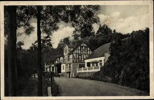 Ak Schladern Windeck an der Sieg, Gasthaus Grothues, Haus Mühlenbach, Außenansicht