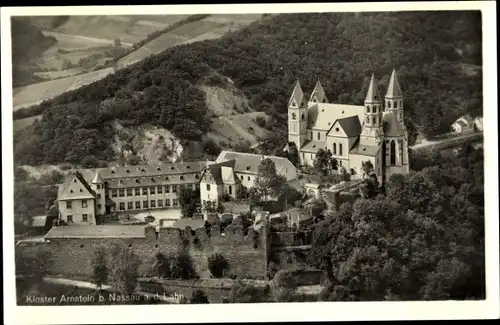 Ak Nassau an der Lahn, Kloster Arnstein, Luftbild