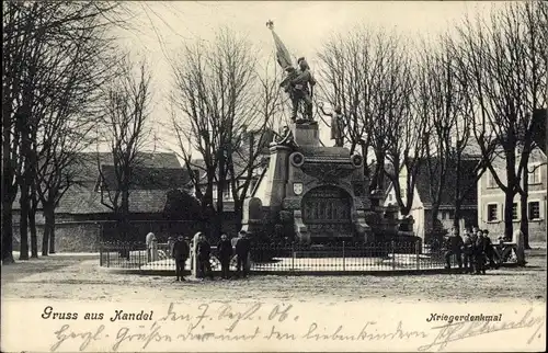 Ak Kandel in der Pfalz Bienwald, Kriegerdenkmal