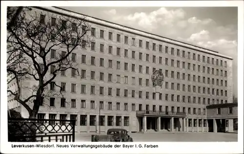 Ak Wiesdorf Leverkusen am Rhein, Neues Verwaltungsgebäude der Bayer I. G. Farben