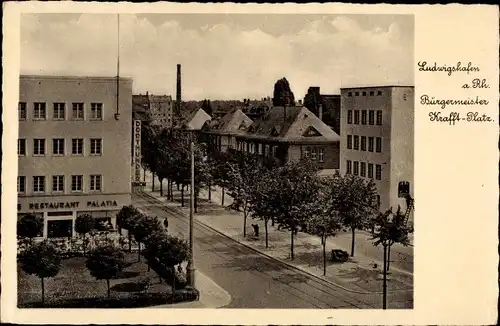 Ak Ludwigshafen am Rhein, Bürgermeister Krafft Platz