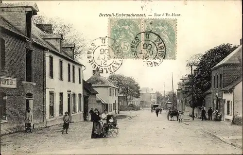 Ak Breteuil Embranchement Bacouël Oise, Rue d'En-Haut