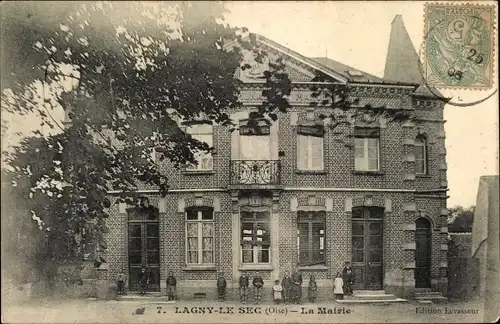 Ak Lagny le Sec Oise, La Mairie