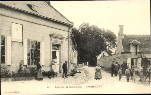 Ak Machemont Oise, Straßenpartie