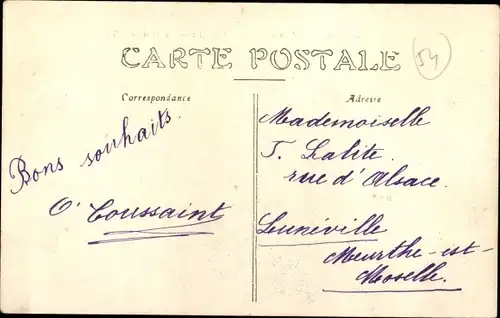 Ak Luneville Meurthe et Moselle, Paroisse Bienheureuse Jeanne d'Arc, d'un Office