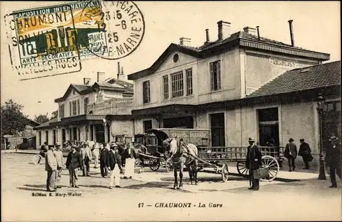 Ak Chaumont Haute-Marne, La Gare