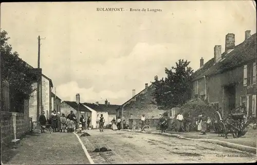 Ak Rolampont Haute Marne, Route de Langres