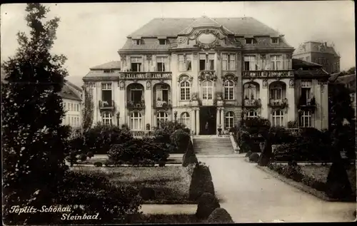 Foto Ak Teplice Šanov Teplitz Schönau Region Aussig, Steinbad