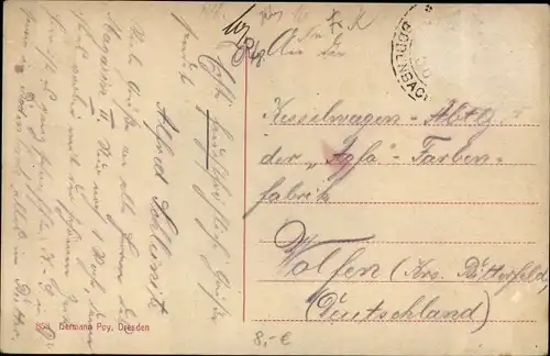 Ak Podmokly Bodenbach Děčín Tetschen an der Elbe Region Aussig, Schäferwand