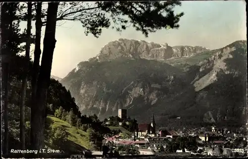 Ak Rattenberg in Tirol, Ort mit Umgebung